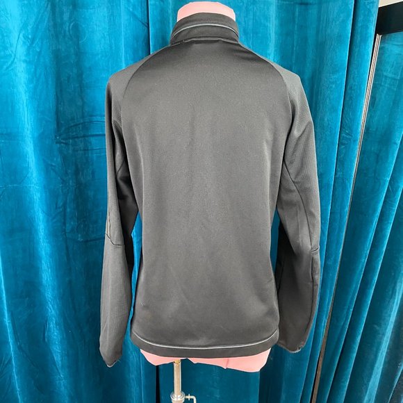 Adidas Boys Youth Full Zip Black Track Jacket - Picture 5 of 6